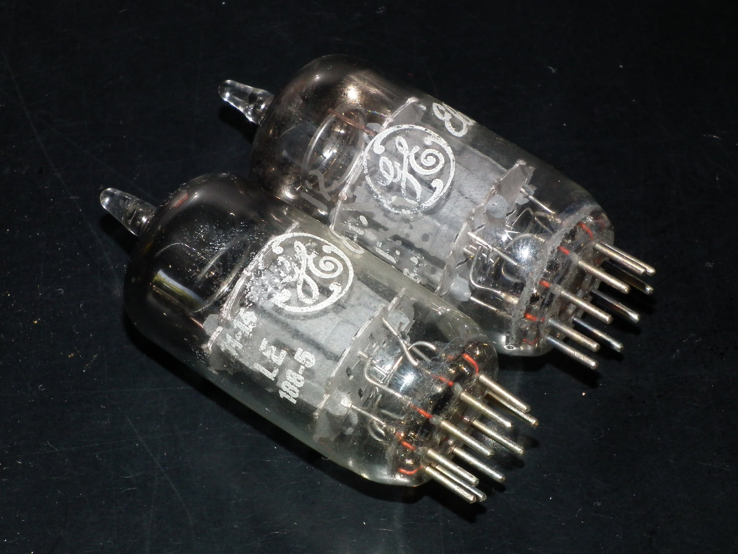 12AX7 General Electric GE ECC83  Matched Pair 90%