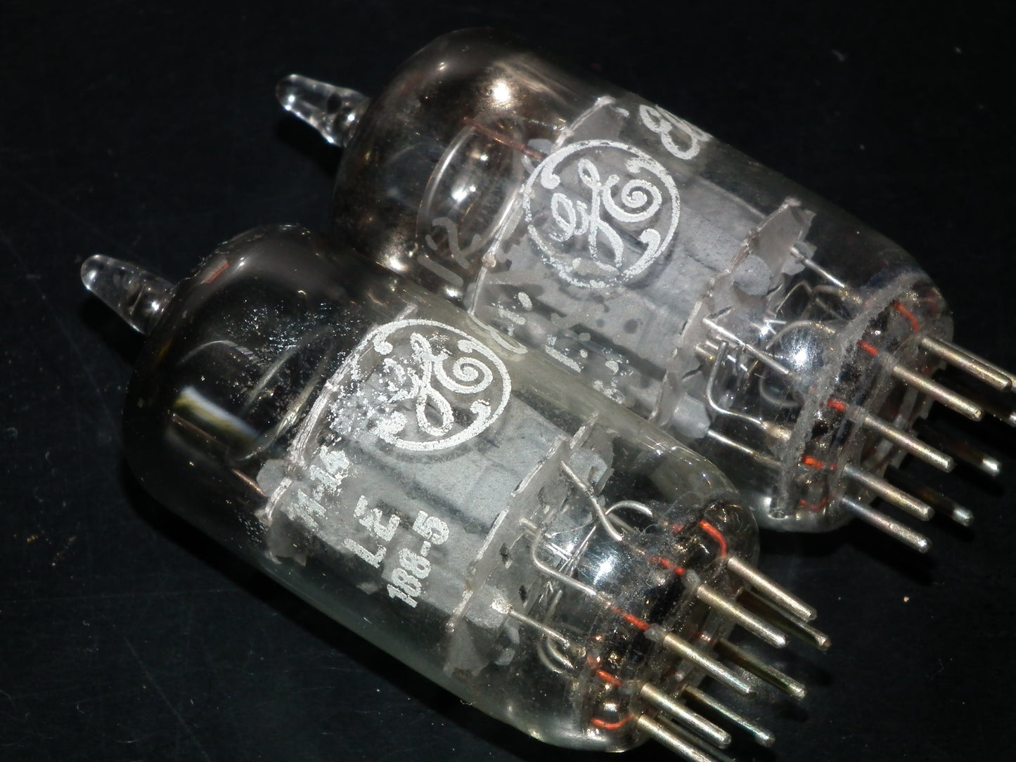 12AX7 General Electric GE ECC83  Matched Pair 90%