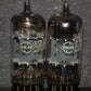 ECC83 12AX7 Matsushita Used tested NOS Matched Pair Inclined big O getter