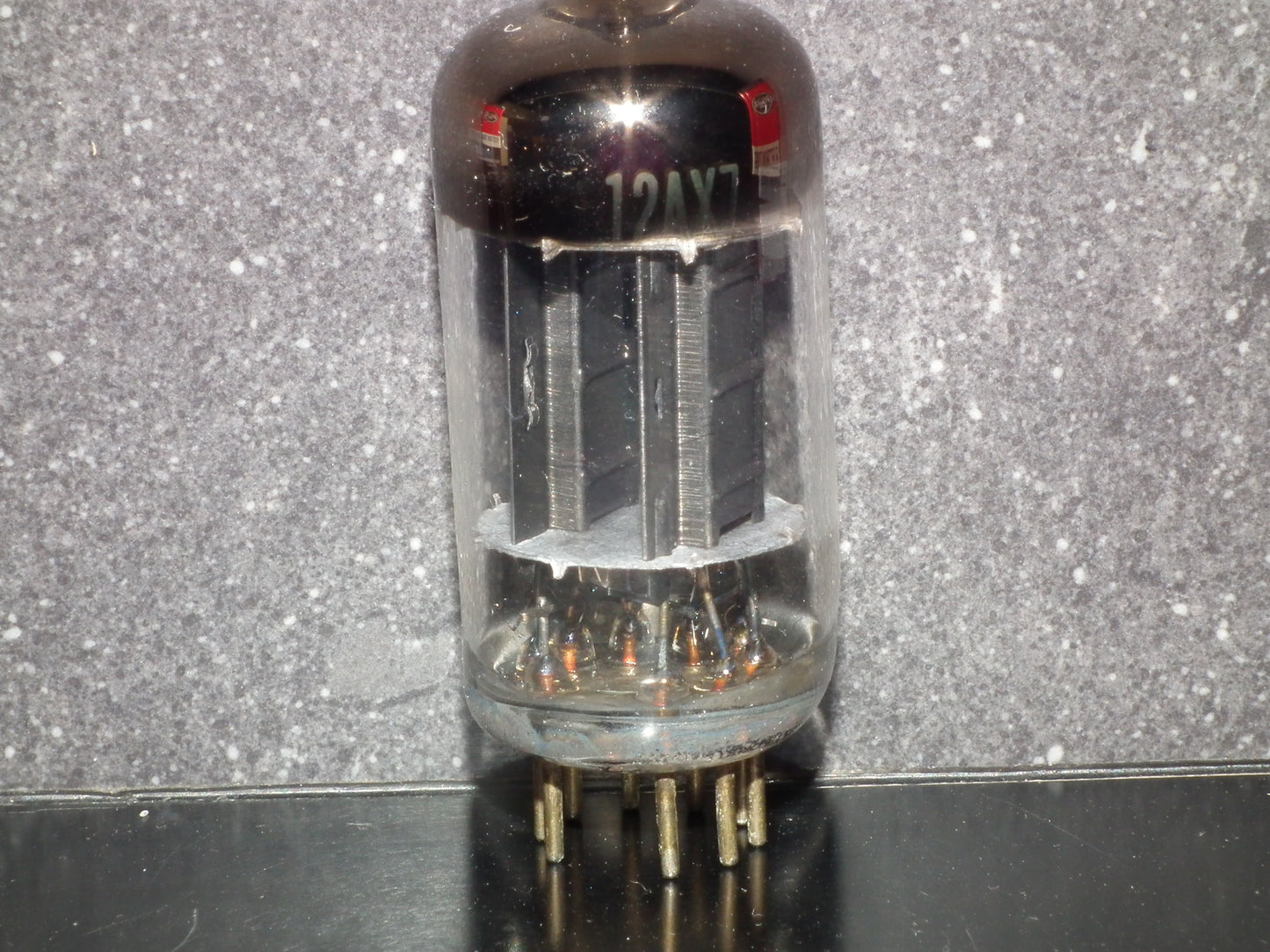 12AX7 RCA ECC83 Black Anodes Square Getter Used 120%