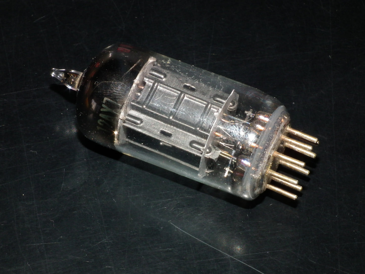 12AX7 RCA ECC83 Black Anodes Square Getter Used 120%