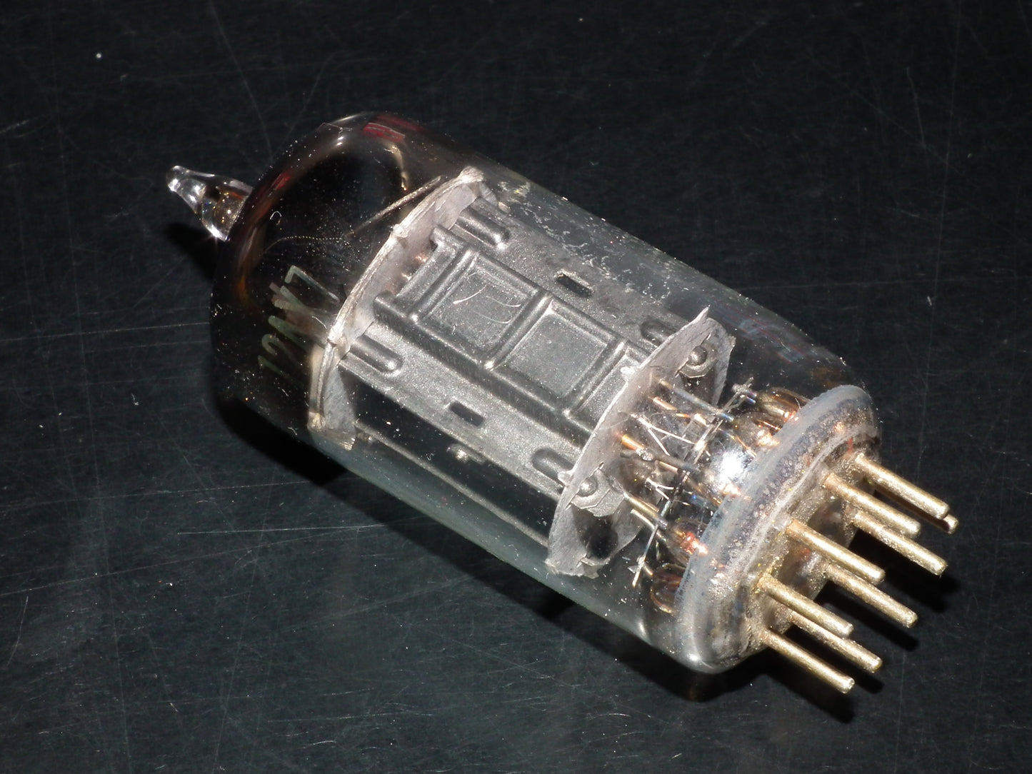 12AX7 RCA ECC83 Black Anodes Square Getter Used 120%