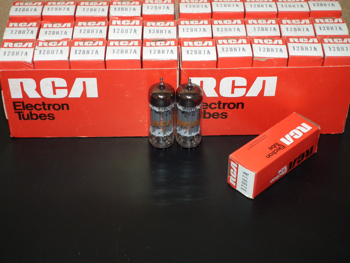 12BH7A RCA Matched Pair NOS NIB Low Noise The Same Codes