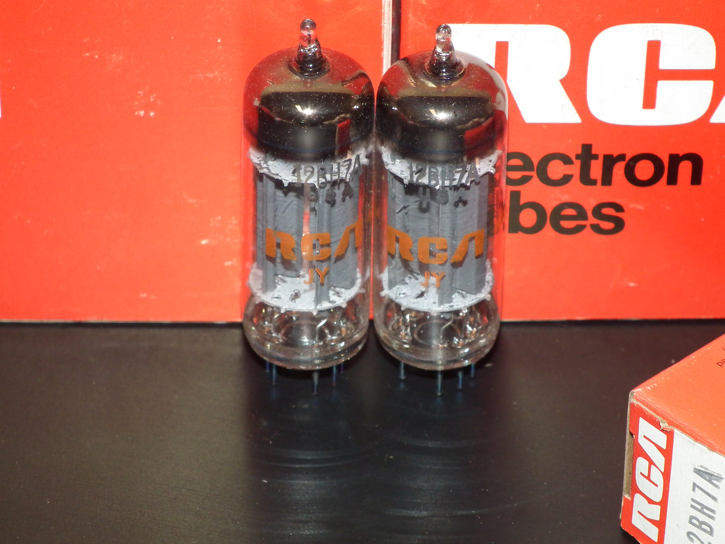 12BH7A RCA Matched Pair NOS NIB Low Noise The Same Codes