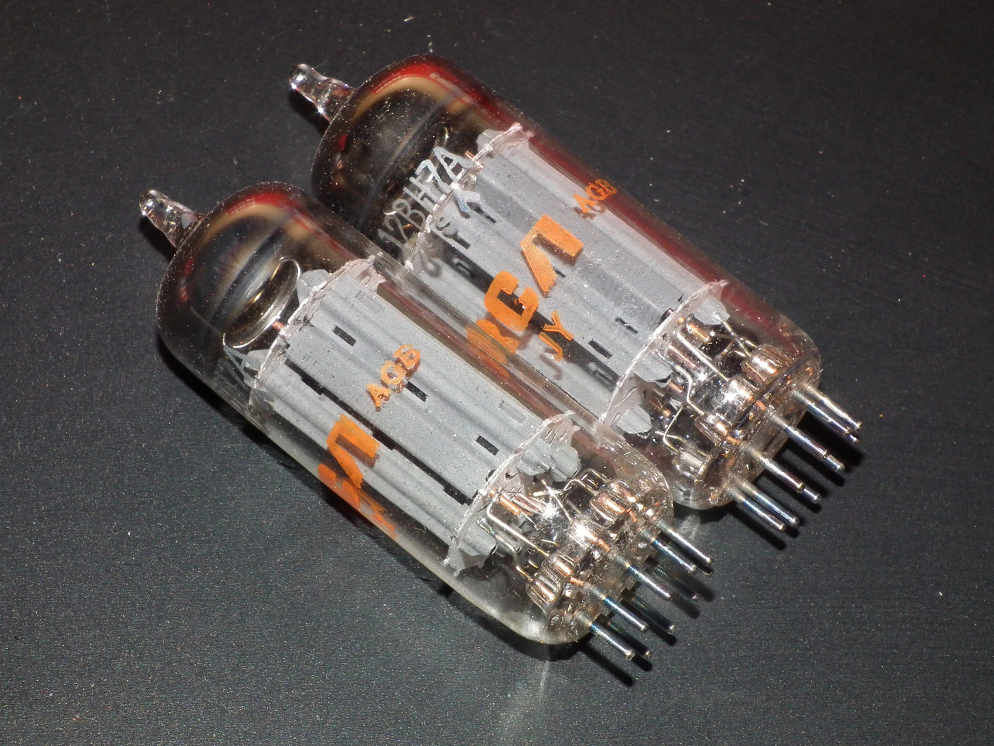 12BH7A RCA Matched Pair NOS NIB Low Noise The Same Codes