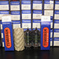 1T4 DF91 Tungsram NOS Platinum matched pair RARE Old Type THICK GETTER 1956