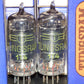 1T4 DF91 Tungsram NOS Platinum matched pair RARE Old Type THICK GETTER 1956