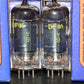 1T4 DF91 Tungsram NOS Platinum matched pair RARE Old Type THICK GETTER 1956