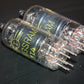 1T4 DF91 Tungsram NOS Platinum matched pair RARE Old Type THICK GETTER 1956