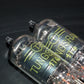 1T4 DF91 Tungsram NOS Platinum matched pair RARE Old Type THICK GETTER 1956