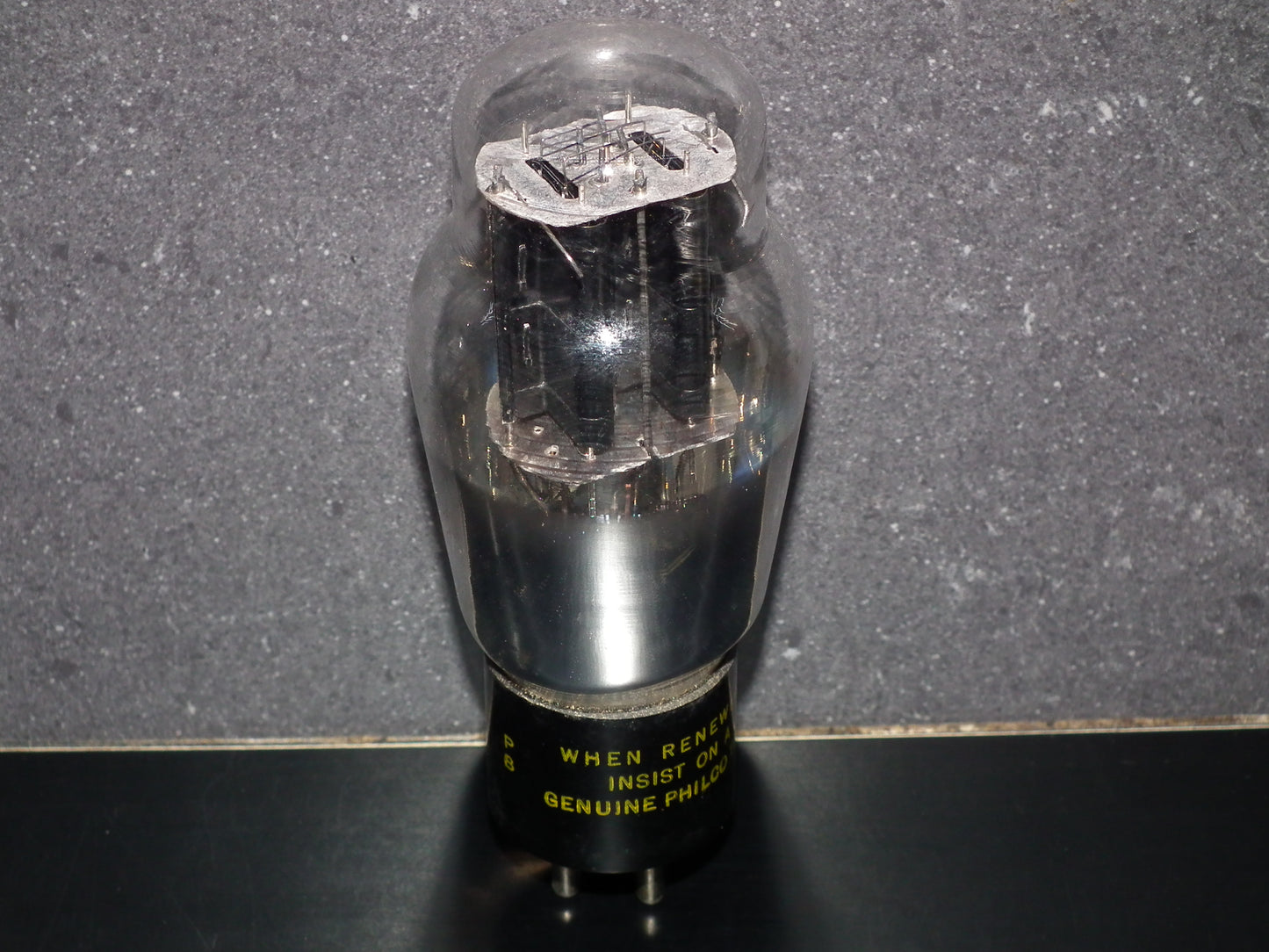 2A3 Philco Hanging Filament Foil Getter
