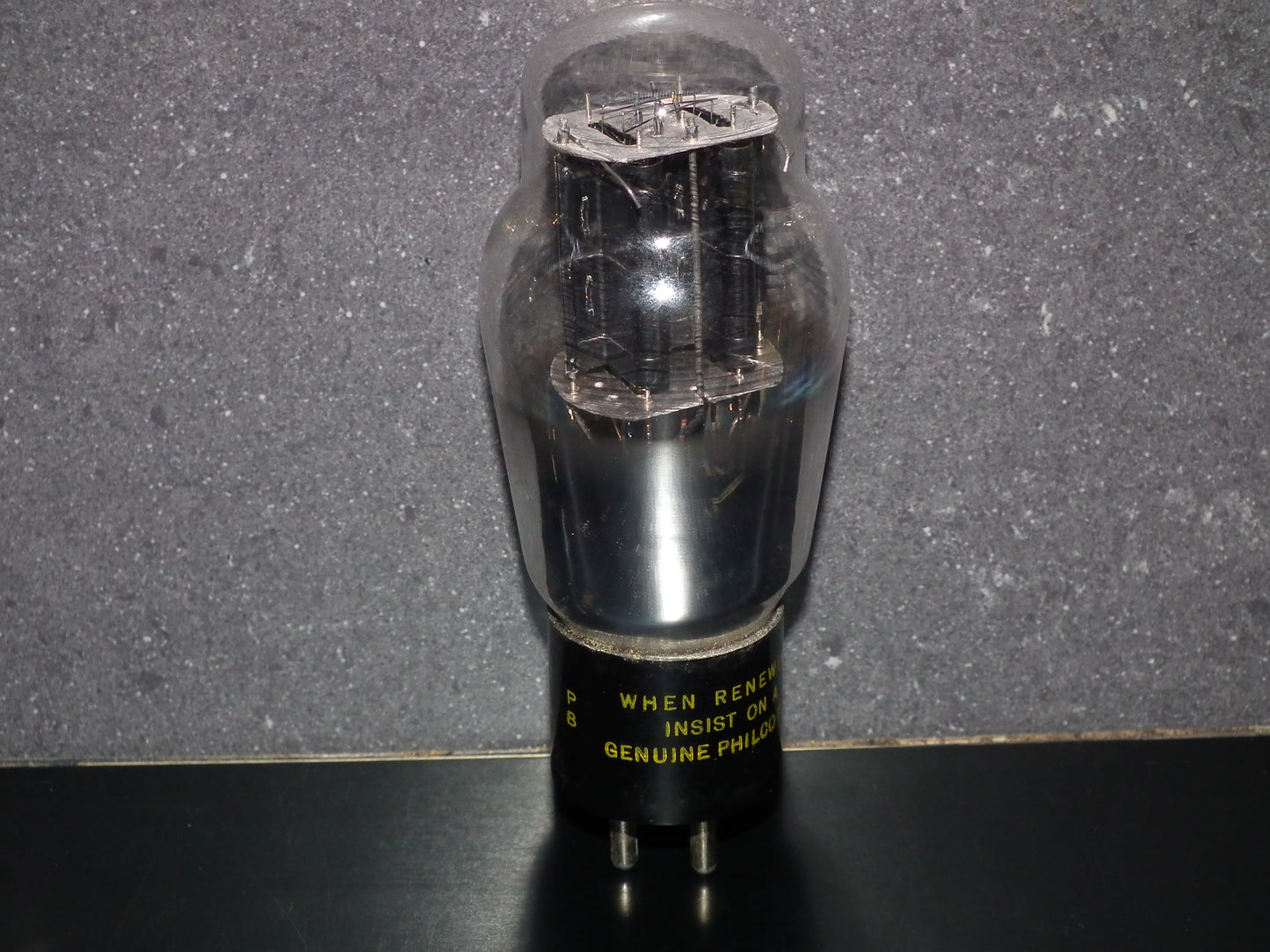 2A3 Philco Hanging Filament Foil Getter
