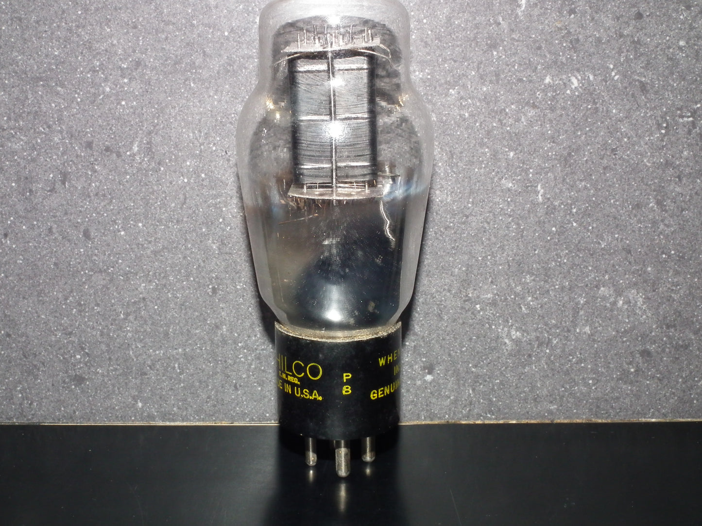 2A3 Philco Hanging Filament Foil Getter