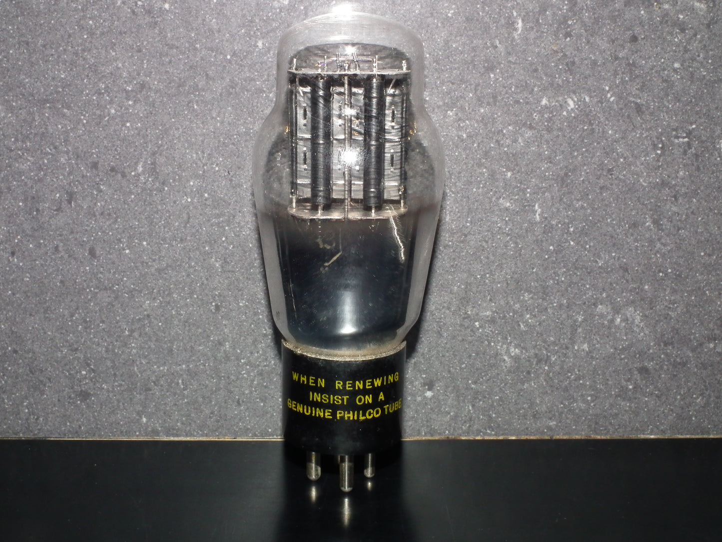 2A3 Philco Hanging Filament Foil Getter