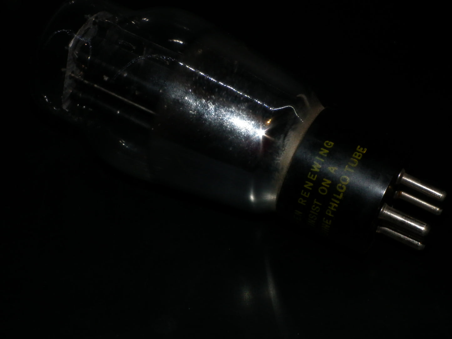 2A3 Philco Hanging Filament Foil Getter