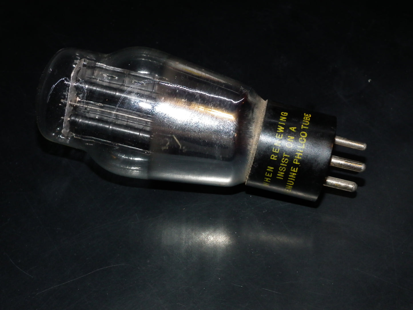 2A3 Philco Hanging Filament Foil Getter