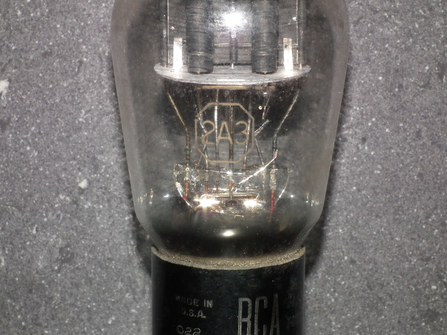 2A3 RCA DD Getter Used Tested 65%