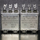 Two vintage Siemens Klangfilm PIO capacitors 2x0.25uF/300V glass end seal 1961