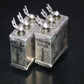 Two vintage Siemens Klangfilm PIO capacitors 2x0.25uF/300V glass end seal 1961