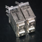Two vintage Siemens Klangfilm PIO capacitors 2x0.25uF/300V glass end seal 1961