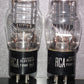 Platinum Matched Pair (2 tubes) 45 RCA NOS Old type D getter
