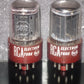 Matched Pair 5962 RCA Red Base Holy Grail 6SN7GT Dual Square Getter Triple Mica