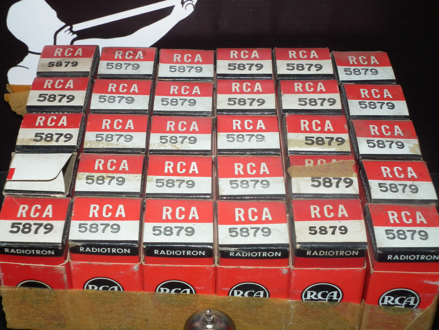 One (1 pcs)5879 RCA NOS NIB Audio Pentode Low Noise