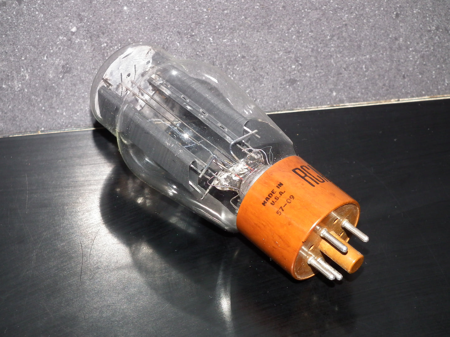 5R4GY RCA NOS D Getter Brown Base JAN Vintage Rectifier Tube