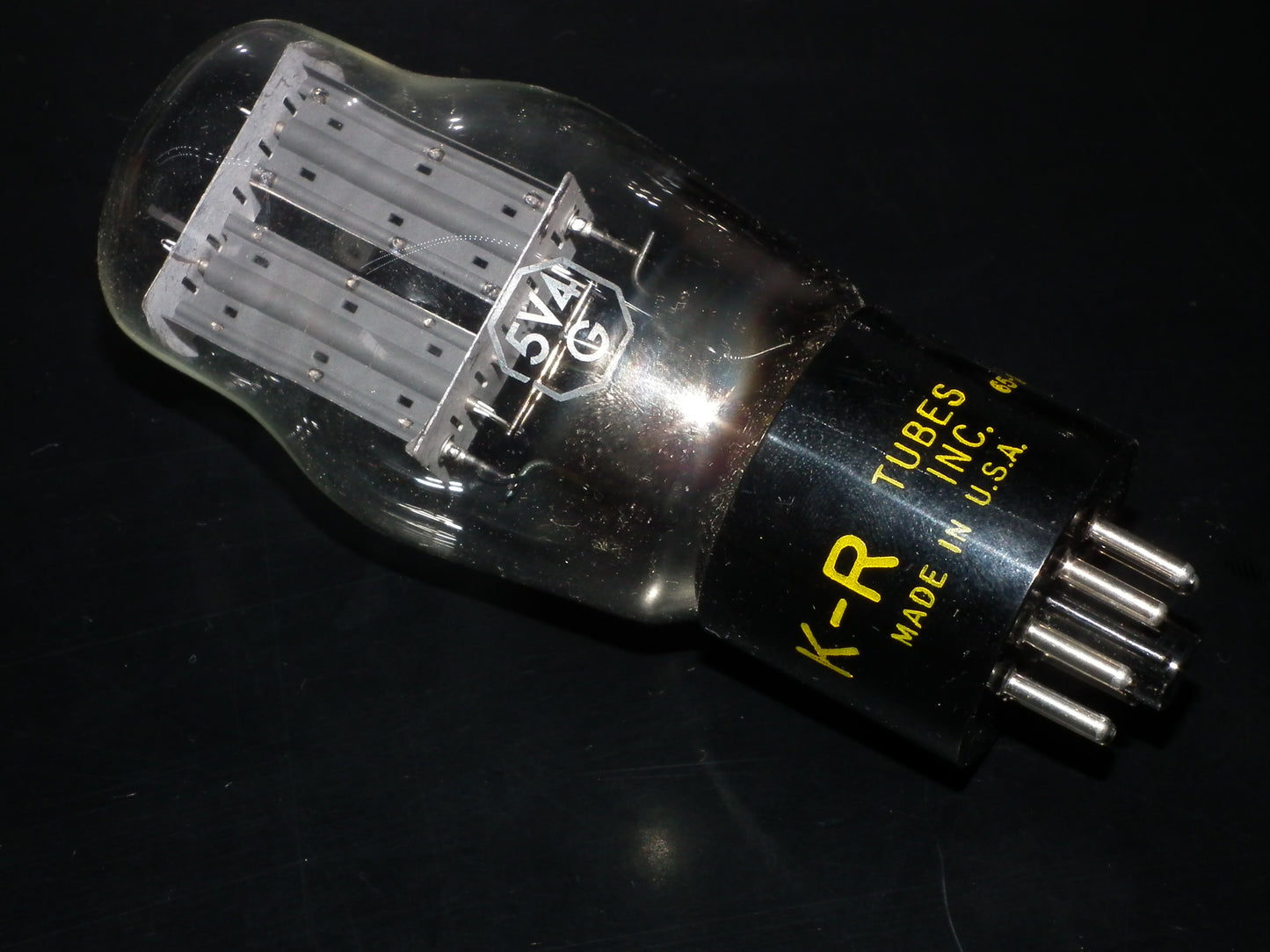 5V4G K-R USA GZ32 RARE Square Getter NOS - TESTED 100%