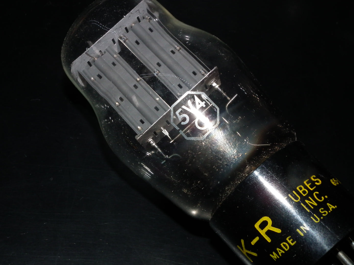 5V4G K-R USA GZ32 RARE Square Getter NOS - TESTED 100%