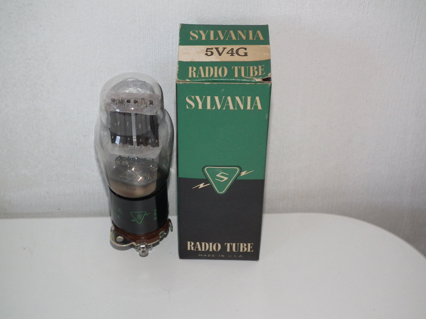 5V4G Sylvania VT-206 GZ32 NOS NIB Big Square Getter Black Anodes