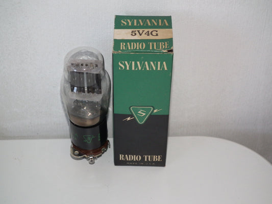 5V4G Sylvania VT-206 GZ32 NOS NIB Big Square Getter Black Anodes