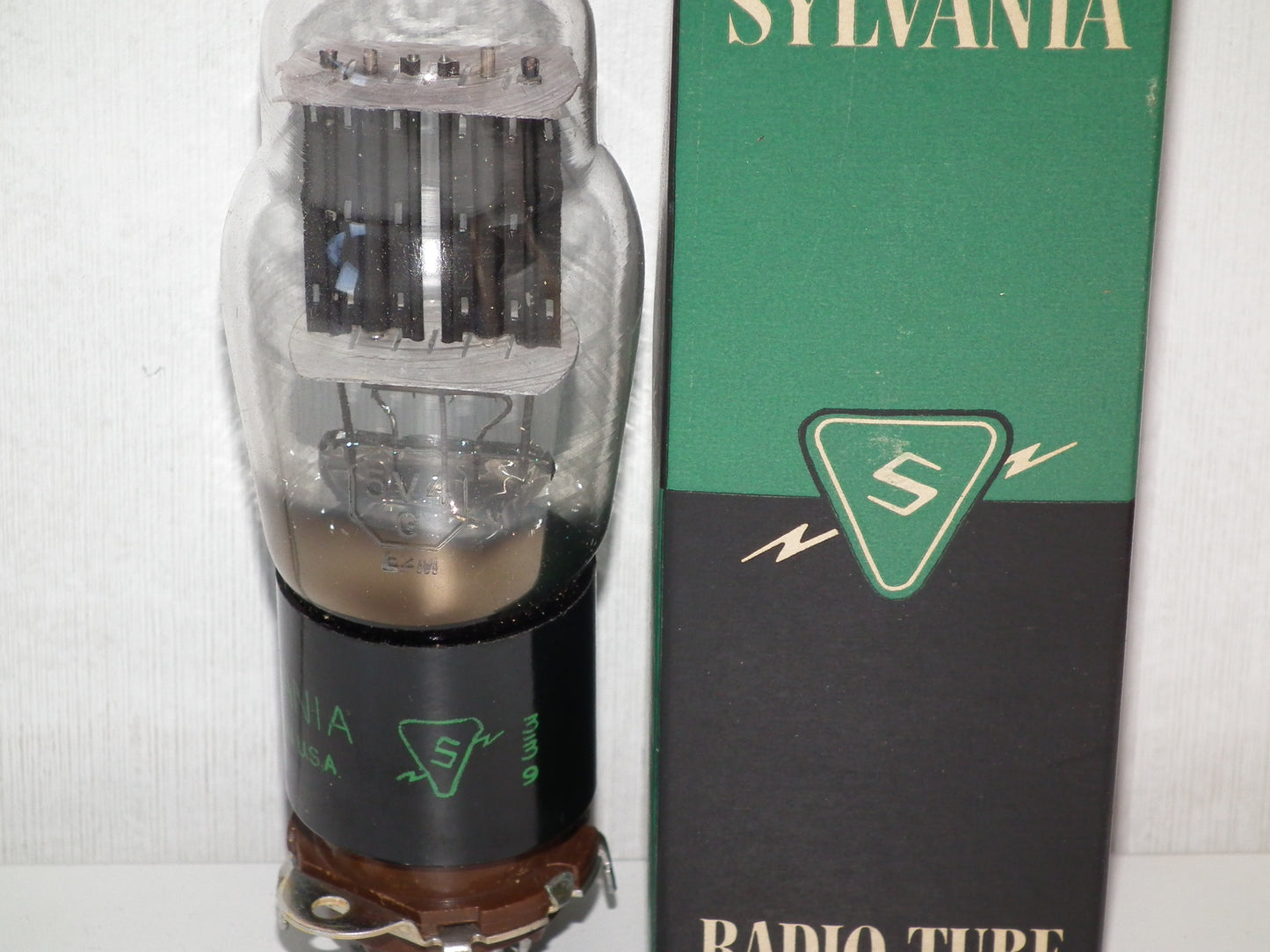 5V4G Sylvania VT-206 GZ32 NOS NIB Big Square Getter Black Anodes