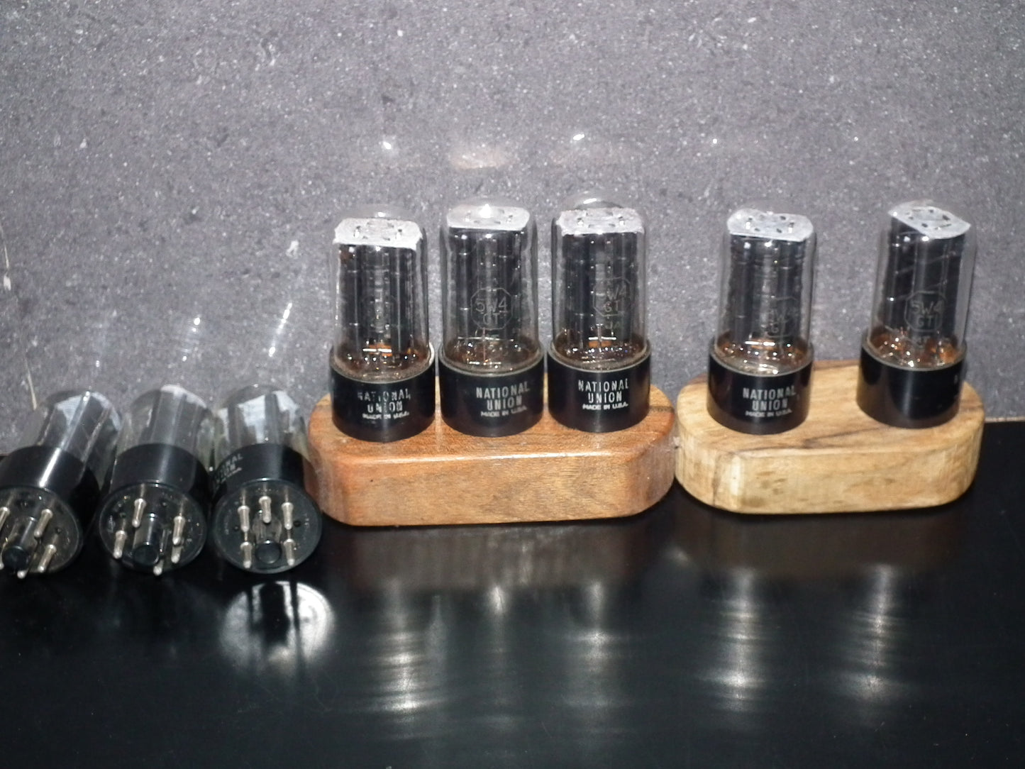 5W4GT National Union NOS Black Anodes Square Getter Dual Rectifier