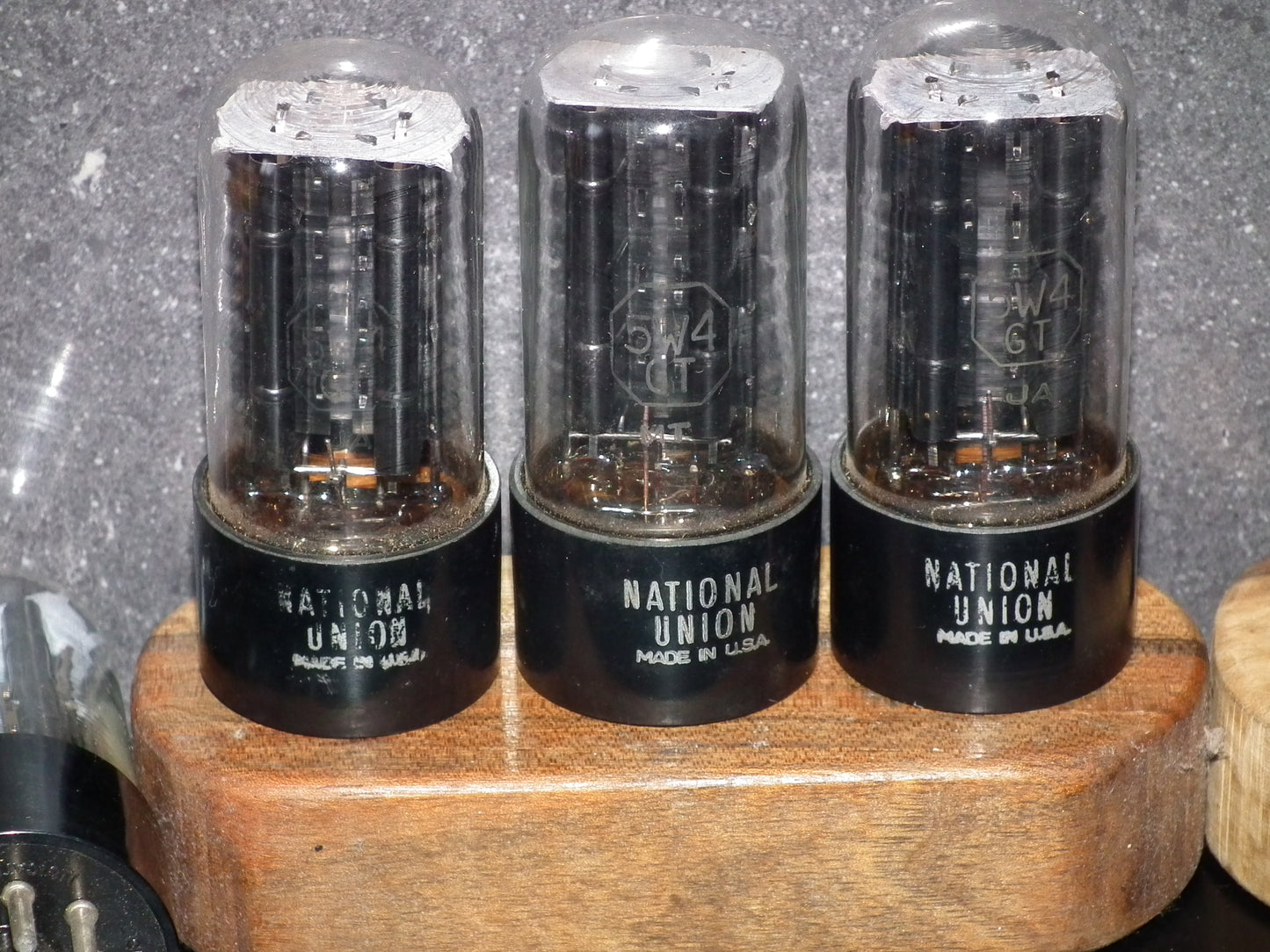 5W4GT National Union NOS Black Anodes Square Getter Dual Rectifier
