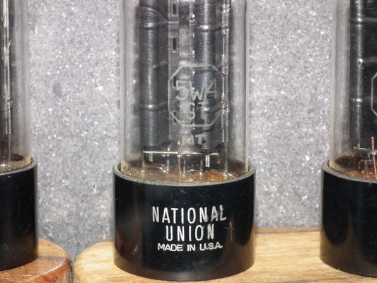 5W4GT National Union NOS Black Anodes Square Getter Dual Rectifier