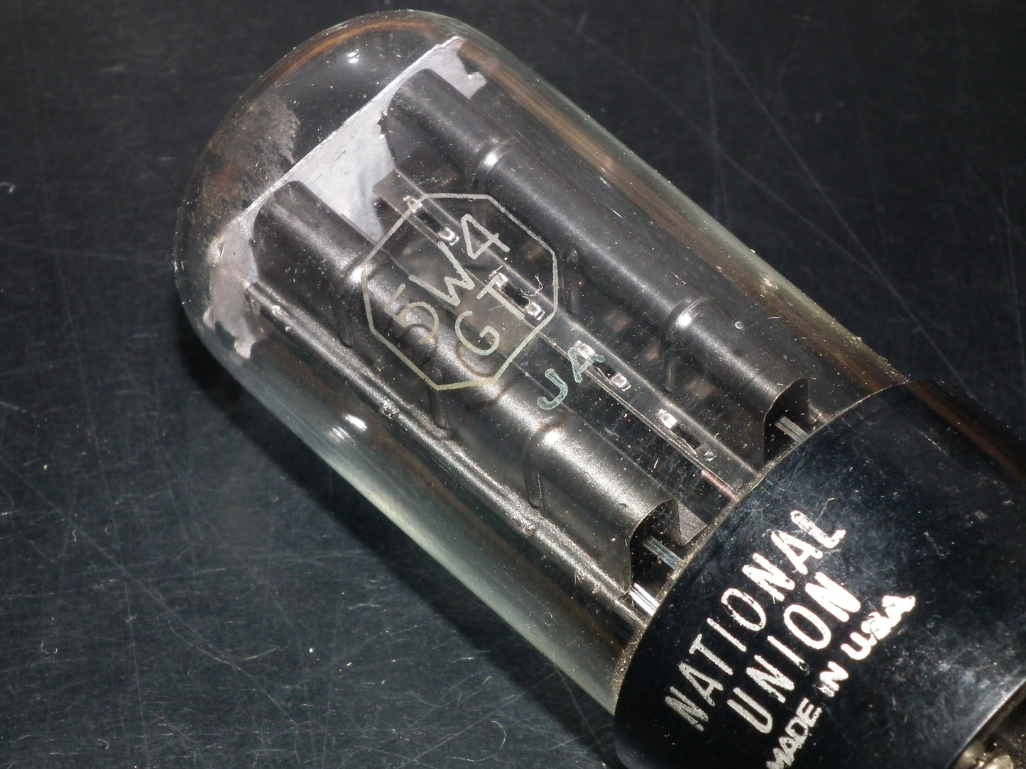 5W4GT National Union NOS Black Anodes Square Getter Dual Rectifier