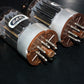 GEC 6080 CV2984 6AS7 5998 ECC230 Matched pair Square Getters Triple Mica