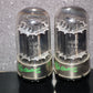 Matched pair 6080 GE  General Electric double triode ( 6AS7 5998)