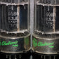 Matched pair 6080 GE  General Electric double triode ( 6AS7 5998)