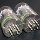 Matched pair 6080 GE  General Electric double triode ( 6AS7 5998)