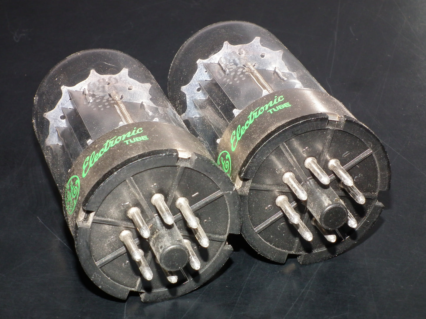 Matched pair 6080 GE  General Electric double triode ( 6AS7 5998)