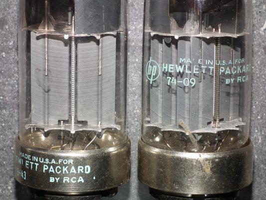Matched pair HP RCA 6080 double triode ( 6AS7 5998) Triple mica 70s