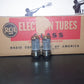 RCA 6080 6AS7 5998 Matched pair NOS, black plates, triple mica