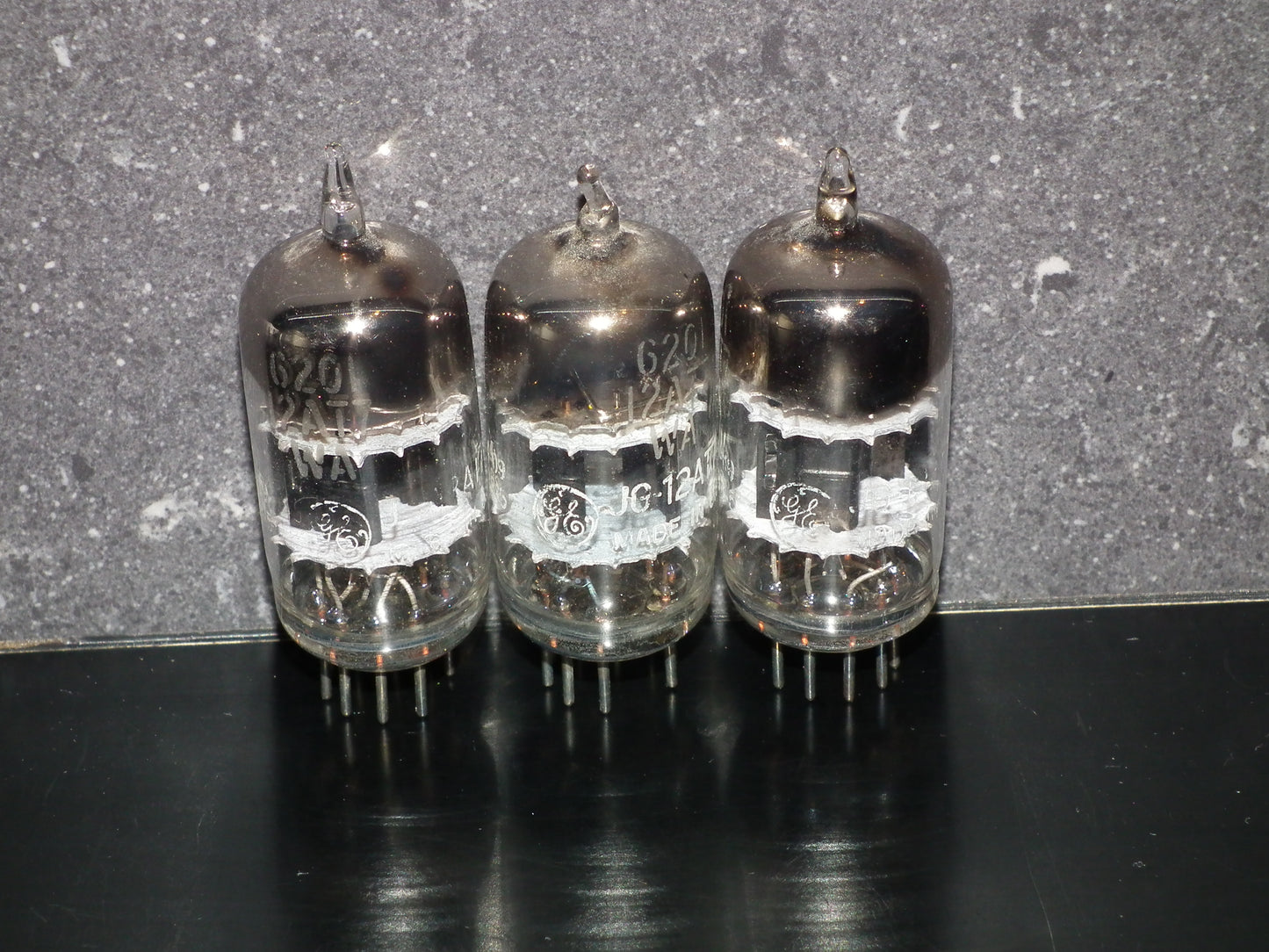 6201 GE *5 Star* 12AT7WA ECC81 ECC801S Black Anodes Triple Mica U Getter