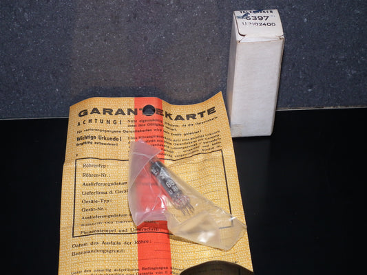 6397sp Telefunken NOS WB Microphone Pentode Made in Ulm West Germany