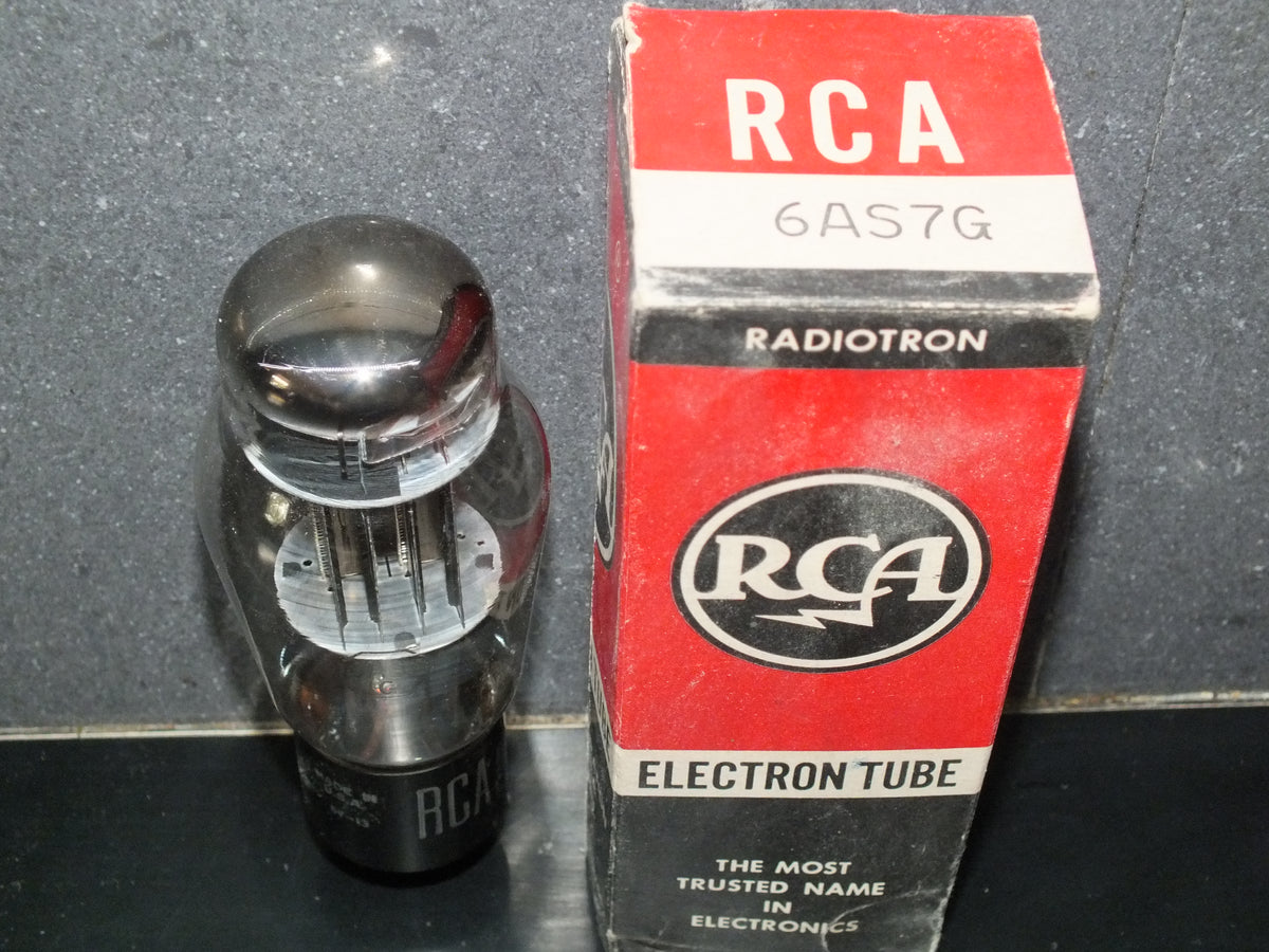 6AS7G RCA 6080 NOS NIB Old Type Coke Bottle Square Getter 1957