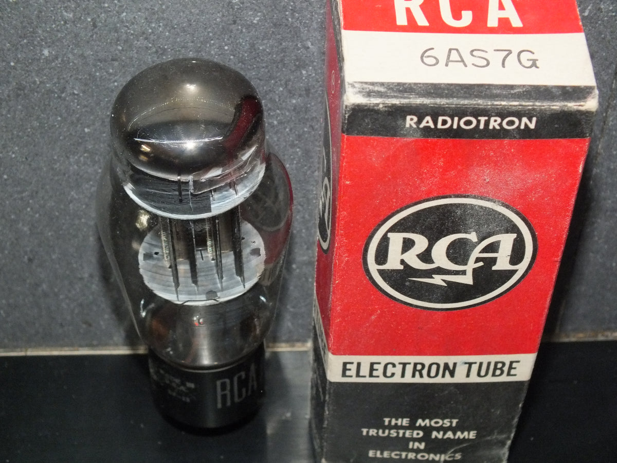 6AS7G RCA 6080 NOS NIB Old Type Coke Bottle Square Getter 1957