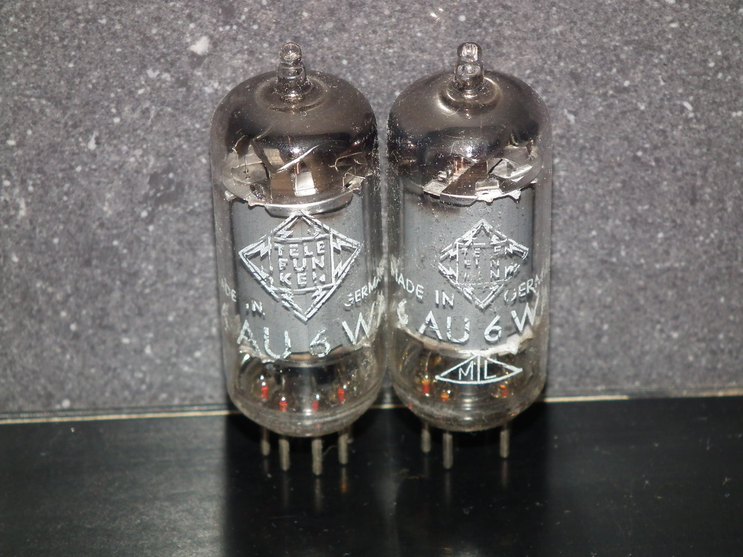 6AU6WA Telefunken <> EF94 RARE Square Getter Sony C800G