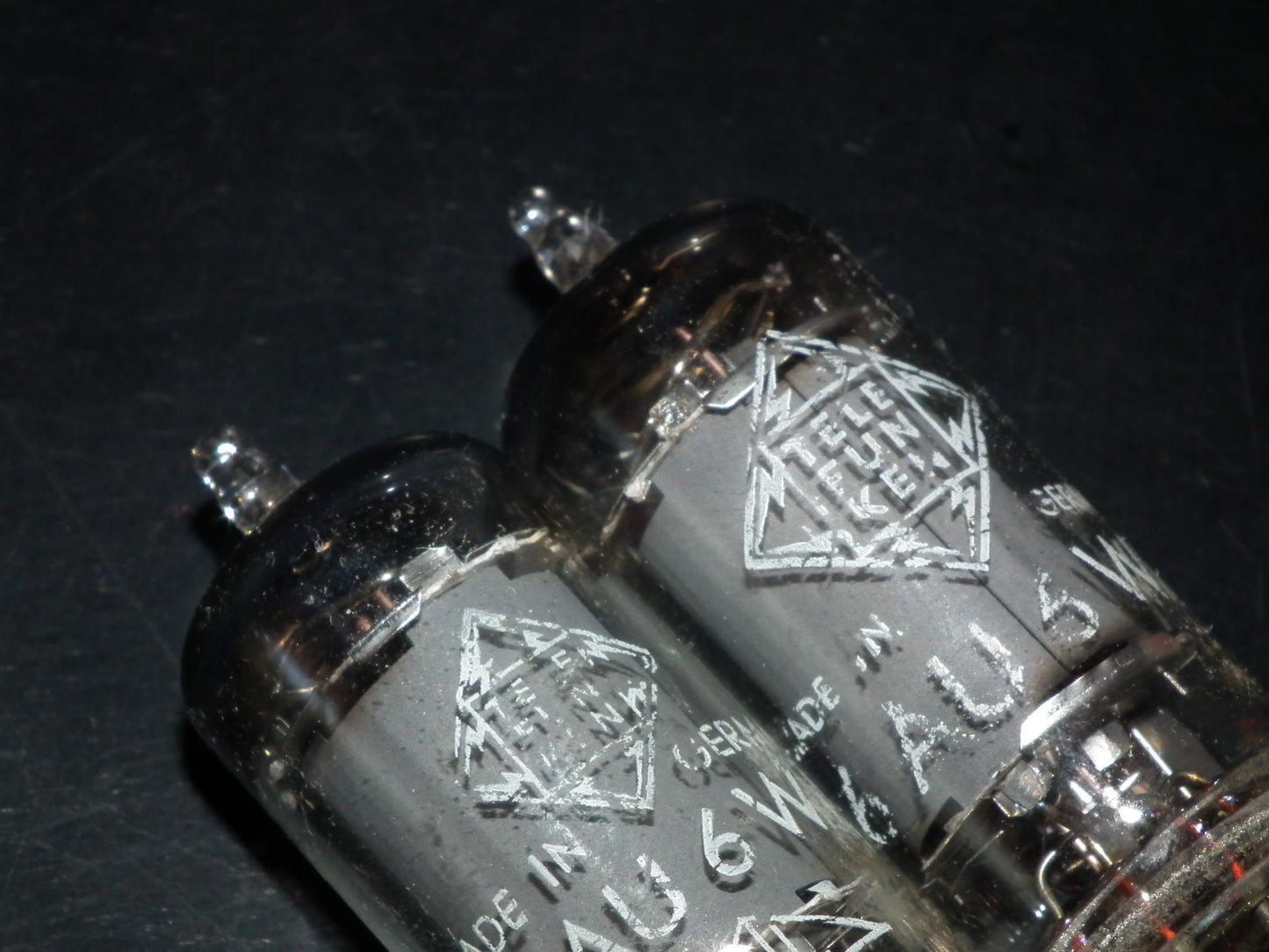 6AU6WA Telefunken <> EF94 RARE Square Getter Sony C800G